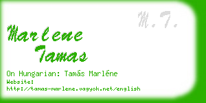marlene tamas business card